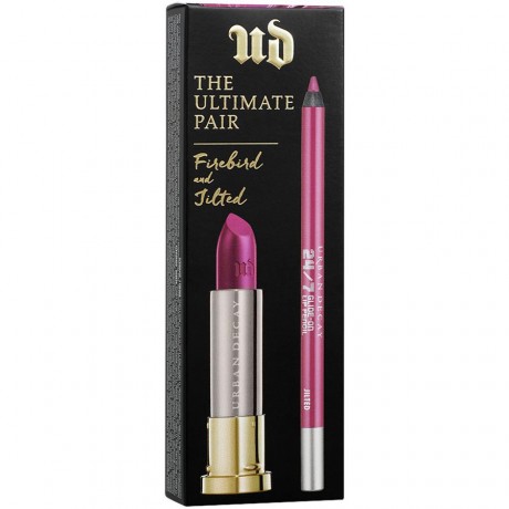 Urban Decay (Урбан Дикей) Lipliner Utimate Pair Duo, 24/7 гlide-On Lip Pencil Контурный Карандаш для губ Jilted 1,2 г + Vice Lipstick Firebird 3,4 г / 1 шт.