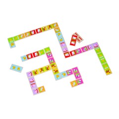 Lelin Holzspielzeug Domino \/ Legespiel Tiere Деревянная игрушка домино / лежка охотничьих животных