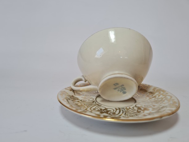 Porzellanfabrik Gareis, Kühnl & Co (GKC), ГКС Фарфоровое чайное трио с позолотой, Германия 1960г.