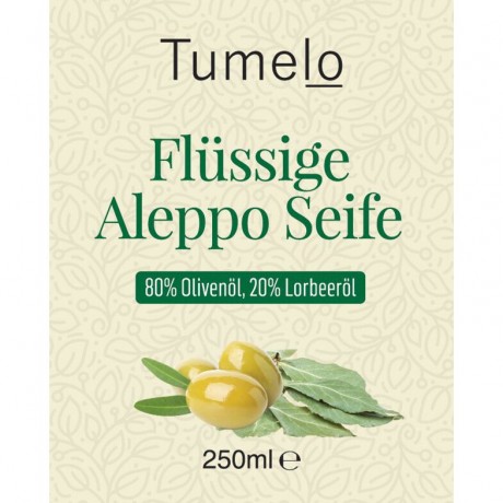 Tumelo Original Aleppo Seife Flussig 80% Olivenol, 20% Lorbeerol Olivenolseife Naturseife Оригинальное жидкое мыло Aleppo 80% оливковое масло, 20% лавровое масло мыло с оливковым маслом, натуральное мыло