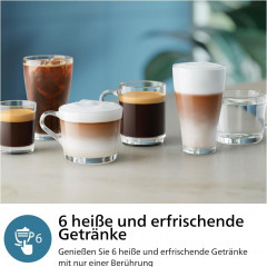 Philips Philips Kaffeevollautomat 3300 Series Vollautomatische Espressomaschine 6 Getranke, Kaffeeautomat Cafemaschine Kaffeemaschine mi Mahlwerk Vollautomat Cafe  Полностью автоматическая кофемашина Philips серии 3300, полностью автоматическая кофемашина