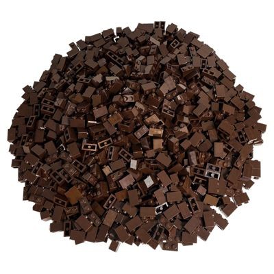 LEGO LEGO 1x2 Steine Dunkelbraun - 500 Stuck- Dark Brown bricks 3004 LEGO 1x2 Bricks Dark Brown — 500 штук — Темно-коричневые кирпичи 3004