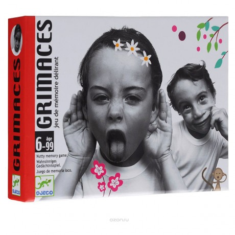 DJECO DJ05168\/69 Gra karciana pamieciowa minki Grimaces DJ05168/69 Gra karciana pamieciowa minki Гримасы