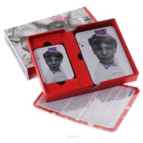 DJECO DJ05168\/69 Gra karciana pamieciowa minki Grimaces DJ05168/69 Gra karciana pamieciowa minki Гримасы