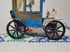 OTK Винтажная настольная лампа в форме синего автомобиля, 15см х 16см, Россия, 1950-60гг.