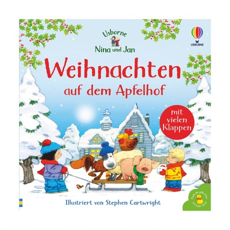 Usborne Verlag Nina und Jan: Weihnachten auf dem Apfelhof Нина и Ян: Рождество на яблочной ферме