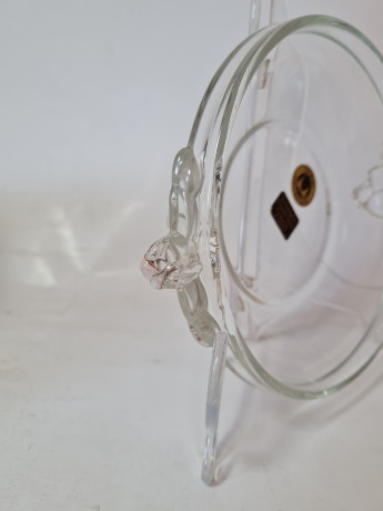 Original Walther Glas Набор хрустальных тарелок, 7 шт.,18 x 3,5 см, Германия, 1960-70гг.