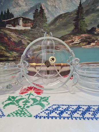 Original Walther Glas Набор хрустальных тарелок, 7 шт.,18 x 3,5 см, Германия, 1960-70гг.