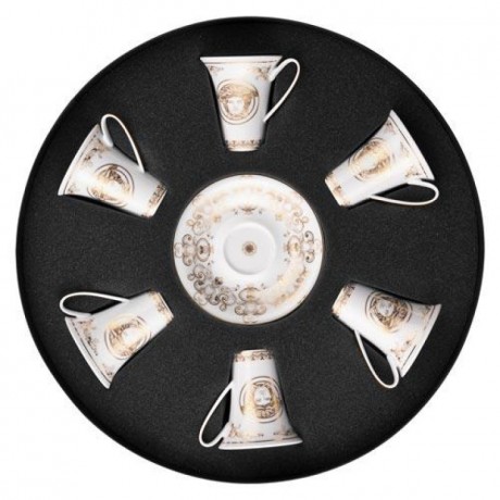 Rosenthal meets Versace Rosenthal Versace Medusa Gala Gold Set 6 Espresso-/Mokkatassen 0,09 L Rosenthal Versace Medusa Gala Gold Набор из 6 чашек для эспрессо/мокко 0,09 л