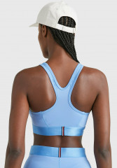 Tommy Hilfiger ESSENTIAL RACERBACK Medium support sports bra hydrangea blue ESSENTIAL RACERBACK Спортивный бюстгальтер со средней поддержкой гортензия синяя