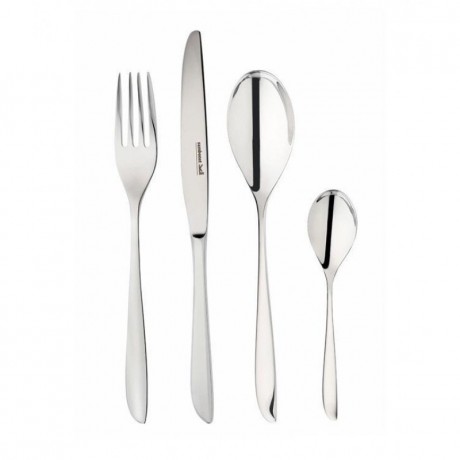 Sambonet Sambonet Leaf Edelstahl 18/10 - poliert Besteckset 24-tlg. poliert Vollheft / Monoblock Sambonet Leaf нержавеющая сталь 18/10 - полированный набор столовых приборов 24 предм. полированная цельная ручка / моноблок