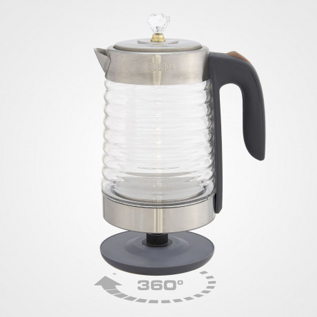 PRANITE PRANITE Wasserkocher 2L Wasserkocher 2200W Hochleistungs-Wasserkocher, Glas Wasserkocher, 2 l, 2200,00 W, mit automatischer Abschaltung und Trockengehschutz Elektrischer Чайник PRANITE Чайник на 2 л, 2200 Вт Высокопроизводительный чайник, стеклян