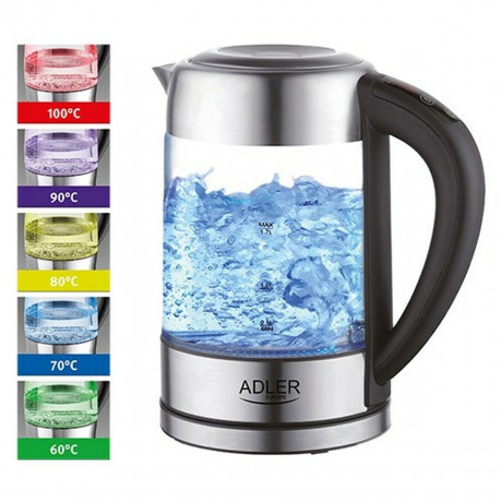 Adler Adler Wasserkocher AD 1247 Glas-Wasserkocher 1,7 L mit Temperatureinstellung  Чайник Adler AD 1247 стеклянный чайник 1,7 л с регулировкой температуры