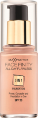 Max Factor Тональный крем Face Finity All Day Flawless 3in1 Основа Golden 75, 30 мл