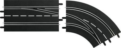 Carrera Spurwechselkurve rechts Кривая смены полосы справа