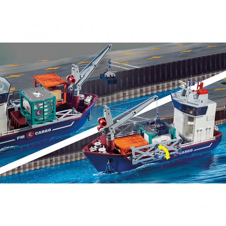 PLAYMOBIL PLAYMOBIL 70769 Grosses Containerschiff mit Zollboot PLAYMOBIL 70769 Большой контейнеровоз с таможенным катером