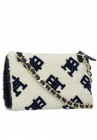 Tommy Hilfiger Across body bag teddy monogram Сумка через плечо плюшевая монограмма