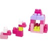 Mattel Mega Bloks Bausteine-Beutel pink (60 Teile) Мешок для строительных блоков Mega Bloks розовый (60 шт.)