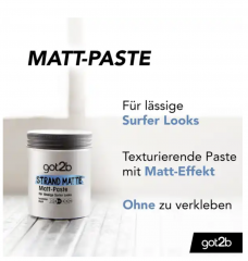 Got2b Strand Matte матовая паста для укладки волос, лёгкая фиксация, текстура и объём, 100 мл