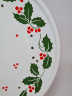 Блюдо винтажное прямоугольное Waechtersbach Spain, белый фарфор с красно-зеленым растительным узором, 34,5 x 20 x 2,5 см, Испания, 1960-70гг.