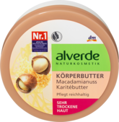 alverde NATURKOSMETIK Масло для тела Macadamianuss Karitebutter, 200 мл