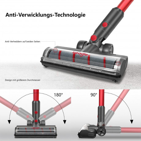 Aoucheni Aoucheni Akku-Stielstaubsauger Akku Staubsauger 4 in 1 Staubsauger Kabellos, LED Touch, 250,00 W, beutellos, 45 Minuten Laufzeit, Enthalt eine grosse Anzahl von Zubehor  Беспроводной пылесос Aoucheni, беспроводной пылесос, пылесос 4 в 1, беспрово