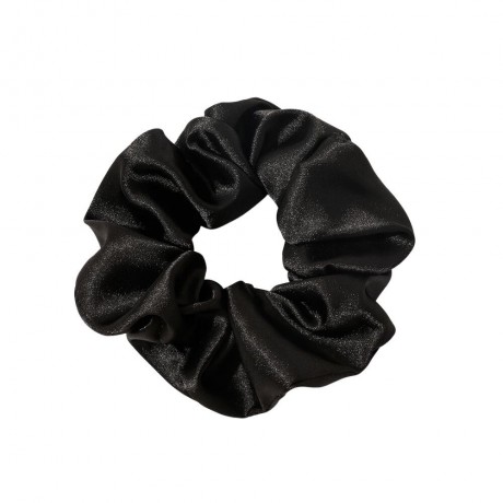 SOHO Satin Scrunchie Schwarz Атласная резинка для волос