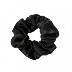 SOHO Satin Scrunchie Schwarz Атласная резинка для волос