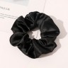 SOHO Satin Scrunchie Schwarz Атласная резинка для волос