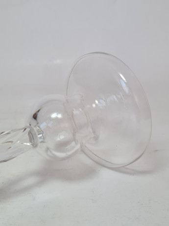 Бокал для белого вина винтажный Austen Bleikristall Bodenmais, 15,5 x 9 см, Германия, 1960-70гг.