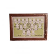 Картина винтажная "Мое генеалогическое древо", в деревянной раме, 47 x 33 см, Германия, 1960-1970гг. 