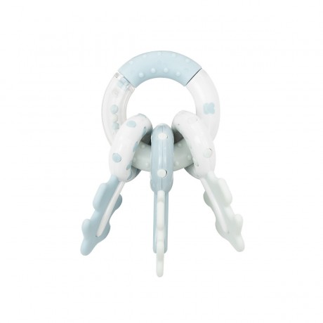 kikka boo Babyrassel Schlusselbund 3 Schlussel Greifling Beissringe Детский брелок-погремушка 3 ключа с игрушечными прорезывателями для зубов