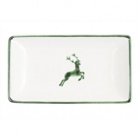 Gmundner Keramik Gmundner Keramik Gruner Hirsch Snackschale 22x11x2,7 cm Миска для закусок Gmundner Ceramics Green Deer 22x11x2,7 см