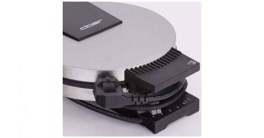 Cloer Cloer Waffeleisen 189 edelstahl/schwarz, 930 Watt edelstahl/schwarz Вафельница Cloer 189 нержавеющая сталь/черная, 930 Вт