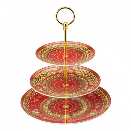Rosenthal meets Versace Rosenthal Versace Virtus Holiday Etagere 3-tlg. Rosenthal Versace Virtus Подставка для праздничного торта 3 шт.