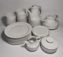 KPM Krister porzellan Germany, Кристерская фарфоровая мануфактура Винтажный Кофейно-чайный сервиз 1960 года, Германия, 24 предмета