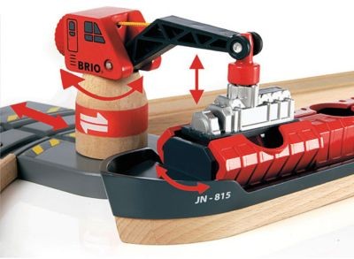 BRIO Container Hafen Set Набор контейнерных портов