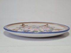 Jgraf Stoob Блюдо керамическое "Цветочная композиция" ручной росписи, 25см, Германия 1965г.
