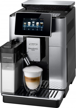 De'Longhi De'Longhi Kaffeevollautomat PrimaDonna Soul ECAM 610.75.MB, inkl. Kaffeekanne im Wert von UVP € 29,99 + Glaser-Set UVP € 46,90  Полностью автоматическая кофемашина De'Longhi PrimaDonna Soul ECAM 610.75.MB, включая кофейник стоимостью 29,99 евро 