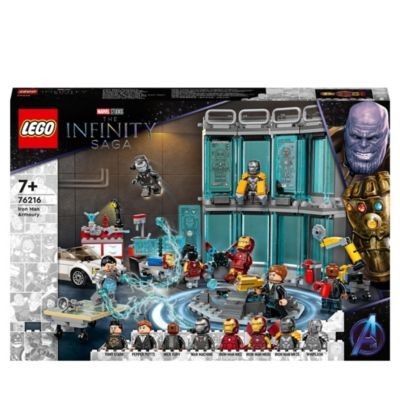 LEGO 3er Set: Marvel Super Heroes 76194 Tony Starks sakaarianischer Iron Man + 76206 Iron Man Figur + Iron Mans Werkstatt Набор из 3 предметов: Marvel Super Heroes 76194 Сакаарский Железный Человек Тони Старка + 76206 Фигурка Железного Человека + Мастерск