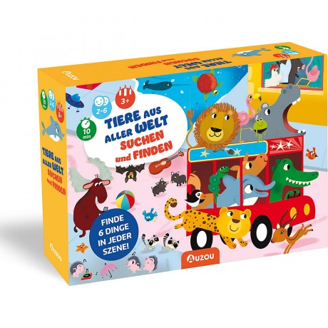 AUZOU Tiere aus aller Welt suchen und finden Ищите и находите животных со всего мира