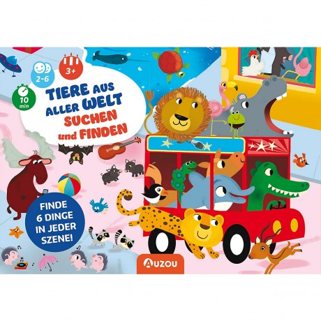 AUZOU Tiere aus aller Welt suchen und finden Ищите и находите животных со всего мира