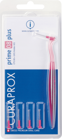 Curaprox 451 11 pink  Курапрокс ёршики для очистки межзубного пространства, розовые, 5 шт.