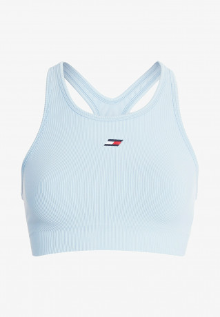 Tommy Hilfiger SPORT SEAMLESS RACERBACK Medium support sports bra vessel blue SPORT SEAMLESS RACERBACK Спортивный бюстгальтер со средней поддержкой сосуд синий