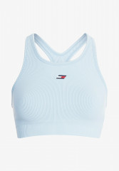 Tommy Hilfiger SPORT SEAMLESS RACERBACK Medium support sports bra vessel blue SPORT SEAMLESS RACERBACK Спортивный бюстгальтер со средней поддержкой сосуд синий