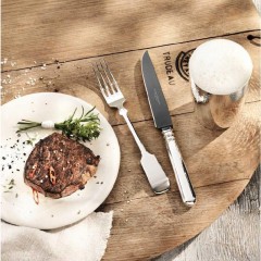 Robbe &amp; Berking Robbe &amp; Berking Alt-Spaten - 925 Sterling Silber Grillset Frozen Black 4-tlg. Robbe &amp;amp; Berking Alt-Spaten - Набор для барбекю из стерлингового серебра 925 пробы Frozen Black, 4 предмета.