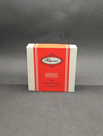 Бирдекели винтажные Pimpernel "Зимний городок", заводская коробка, 6 шт., пробка / декор, 10.5 см, Англия, 1980-90гг.