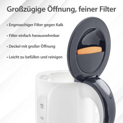 T24 T24 Reise-Wasserkocher Wasserkocher klein 0,8L, 1100W, TUV/GS, Grau, 1100 W  Дорожный чайник T24 маленький 0,8л, 1100Вт, TUV/GS, серый, 1100Вт