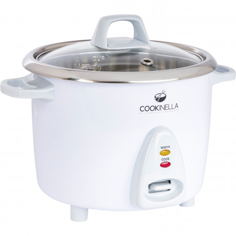KeMar Kitchenware KeMar Kitchenware Reiskocher KRC-300 Cookinella, 700 W, Innentopf aus Edelstahl, Glasdeckel, Bambusloffel  KeMar Kitchenware рисоварка KRC-300 Cookinella, 700 Вт, внутренняя кастрюля из нержавеющей стали, стеклянная крышка, бамбуковая ло