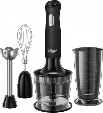 RUSSELL HOBBS RUSSELL HOBBS Stabmixer 3-in-1, Matte Black 24702-56, 500 W, Mixen, Purieren, Zerkleinern und Verquirlen  Ручной блендер RUSSELL HOBBS 3-в-1, Matte Black 24702-56, 500 Вт, смешивание, очистка, измельчение и взбивание